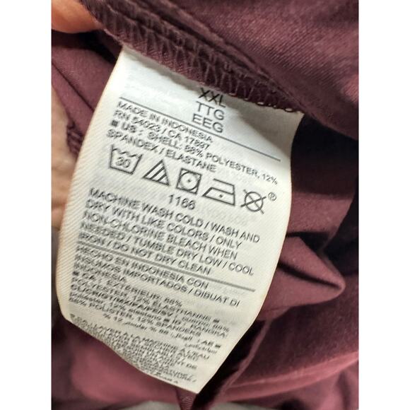 Old Navy Pants Women XXL Burgundy Nylon Stretch Waist StretchTech Active Workout - Picture 8 of 8